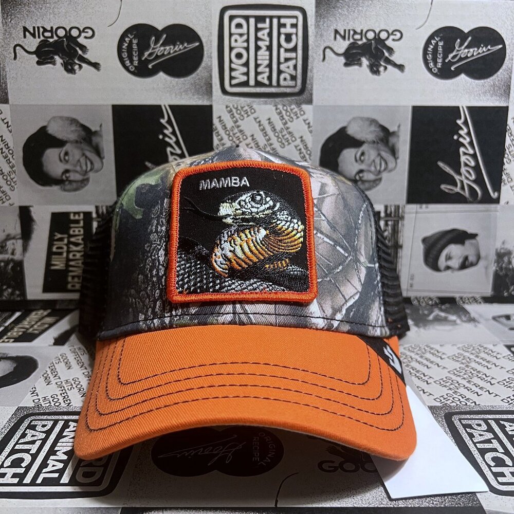 Authentic Goorin Bros Ambush "Mamba" Snake Orange Hat (NWT)